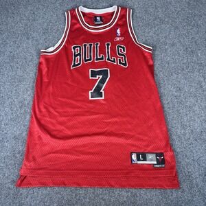 Reebok Ben Gordon #7 Chicago Bulls NBA Jersey Large Red Vintage +2